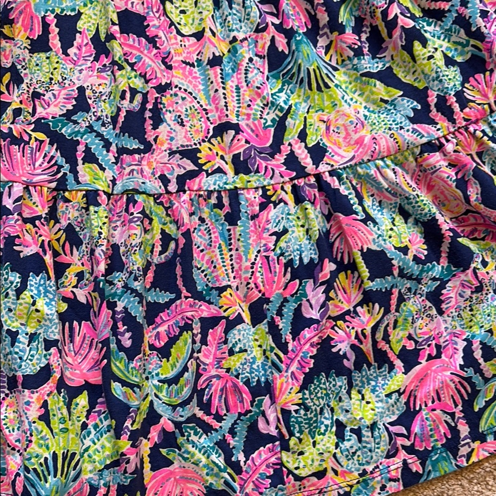 Lilly Pulitzer Jodee Pink and Purple Flutter Sleeve Sundress - Picture 8 of 9